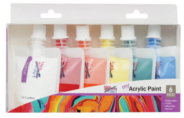 6 pc. Kids Acrylic Paint Pouch