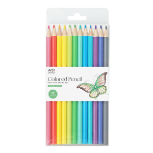 12pc Colored Pencil Pastel Colors