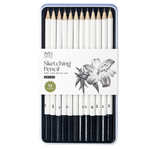 12pc Sketching Pencils with Tin