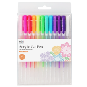 12pc Acrylic Gel Pen Pastel Colors