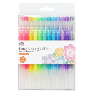 12pc Acrylic Gel Pen - Long lasting ink - Pastel Colors