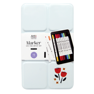 12PC Marker Set in Tin Box