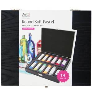 14 pc. Round Soft Pastel Set Basic Colors