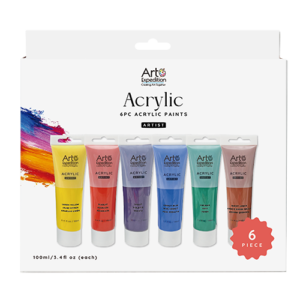 6pc Acrylic Paints