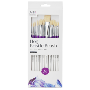 12pc Hog Bristle Brush Set