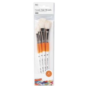 4pc Goat Hair Mop Set: S, M, L, XL