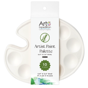 10-Well Artist Palette ECO-Friendly, Biodegradable