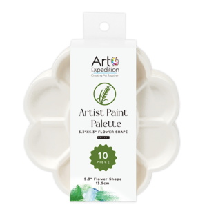 10-Well Artist Palette ECO-Friendly, Biodegradable