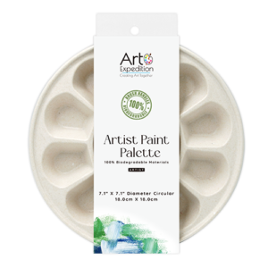 12-Well Round Palette. ECO-Friendly, Biodegradable