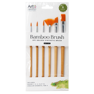 6 pc. Bamboo Brush Set
