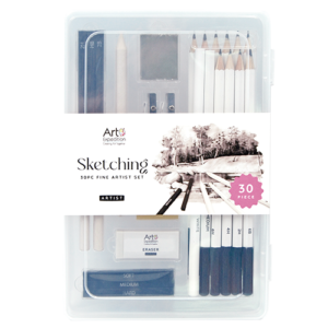 30PC Sketching Set in Plastic Box
