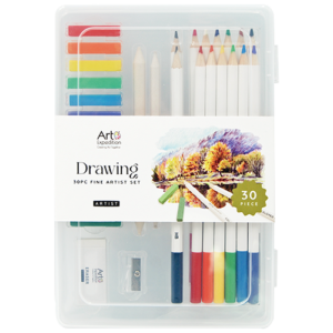 30PC Drawing Set in Plastic Box