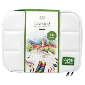 40PC Drawing and Sketching Set in Grid Bag