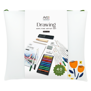 40PC Drawing & Sketching Set in Silicone Bag