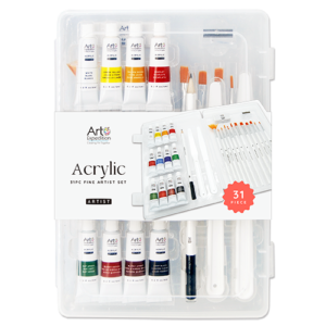31pc Acrylic Paint Set