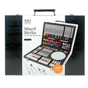 145PC Mixed Media Art Set in Carrying Case