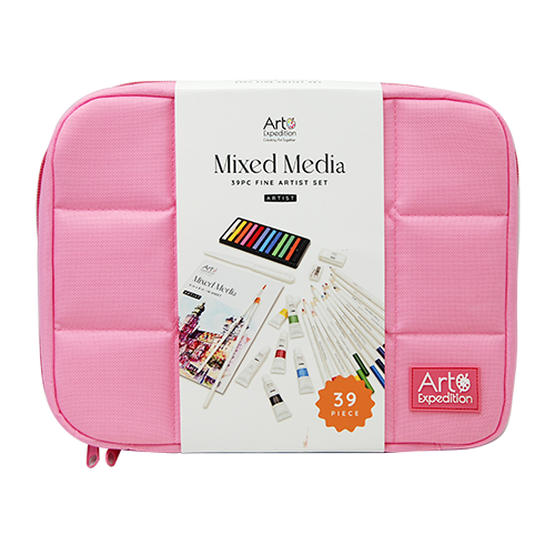 39PC Mixed Media Set in Grid Bag