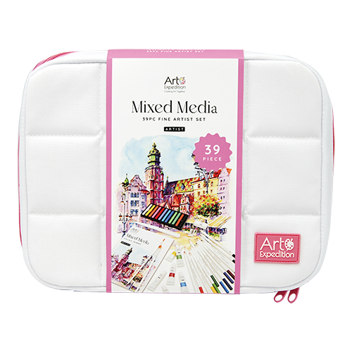 39PC Mixed Media Set in Grid Bag