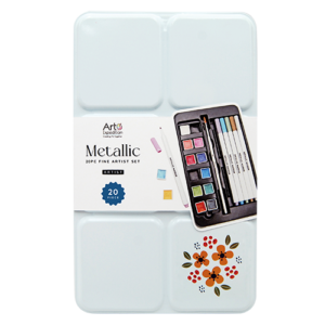20PC Metallic Set in Tin Box
