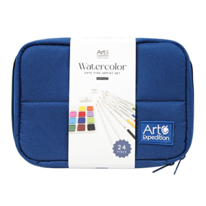 24 PC Watercolor Set in Grid Bag