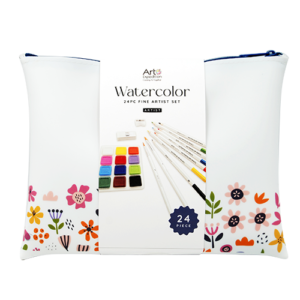 24 PC Watercolor Set in Silicone Bag