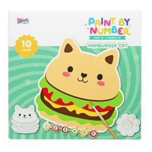 10 pc. Paint By Number Hamburger Cat
