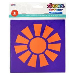 6 pc Chalk Stencil Set 6” x 6” Fantasy Set