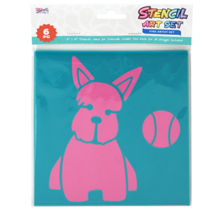 6 pc Chalk Stencil Set 6” x 6” Pet Lovers Set