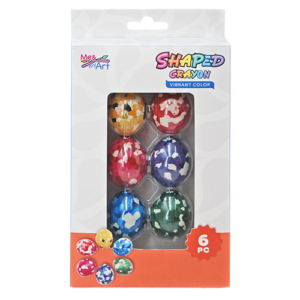 6pc Egg Shaped Crayon Set