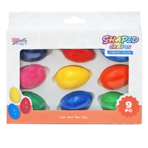 9pc Egg Shaped Crayon Set