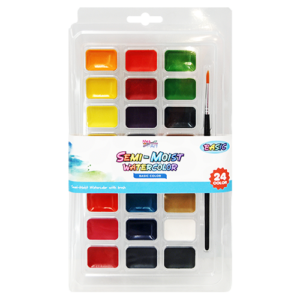 25pc Semi-moist Watercolor Set
