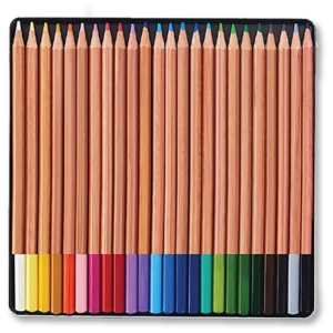 Cedar Handle Colored Pencils in Tin