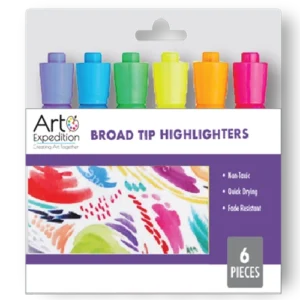 6 Pc. Broad Tip Highlighters