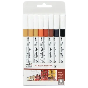 Acrylic Marker Set 8 pc. Earth Colors