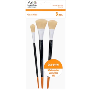 3 pc. Goat Hair  Natural Mop Set