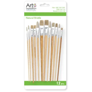 12 pc. Natural Bristle Brush Set