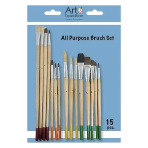 15 pc. Assorted All Purpose Brush Set