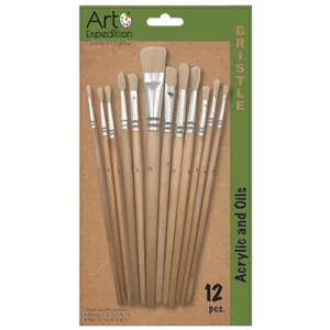 12 pc. Hog Bristle Brush Set