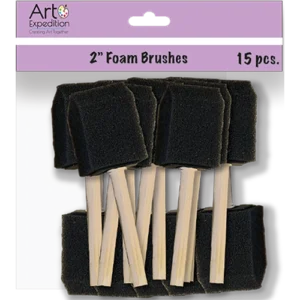 15 pc. Foam Brushes