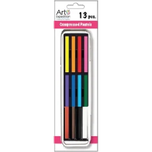 13 Pc. Compressed Pastel Tin