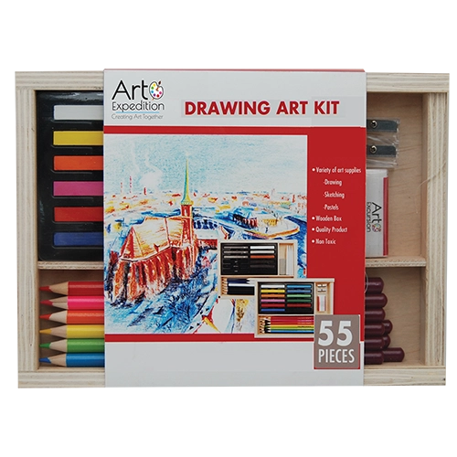 55 pc. Drawing Kit