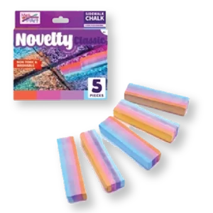 5PC Multicolor Sidewalk Chalks