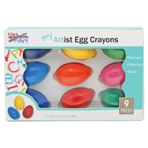 9 pc Egg Shaped Crayons