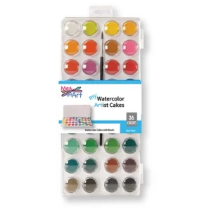 36pc. Watercolor Cake Set