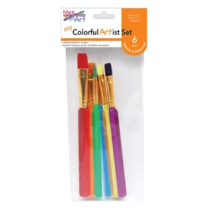 6 pc. Dyed Nylon Brush Set